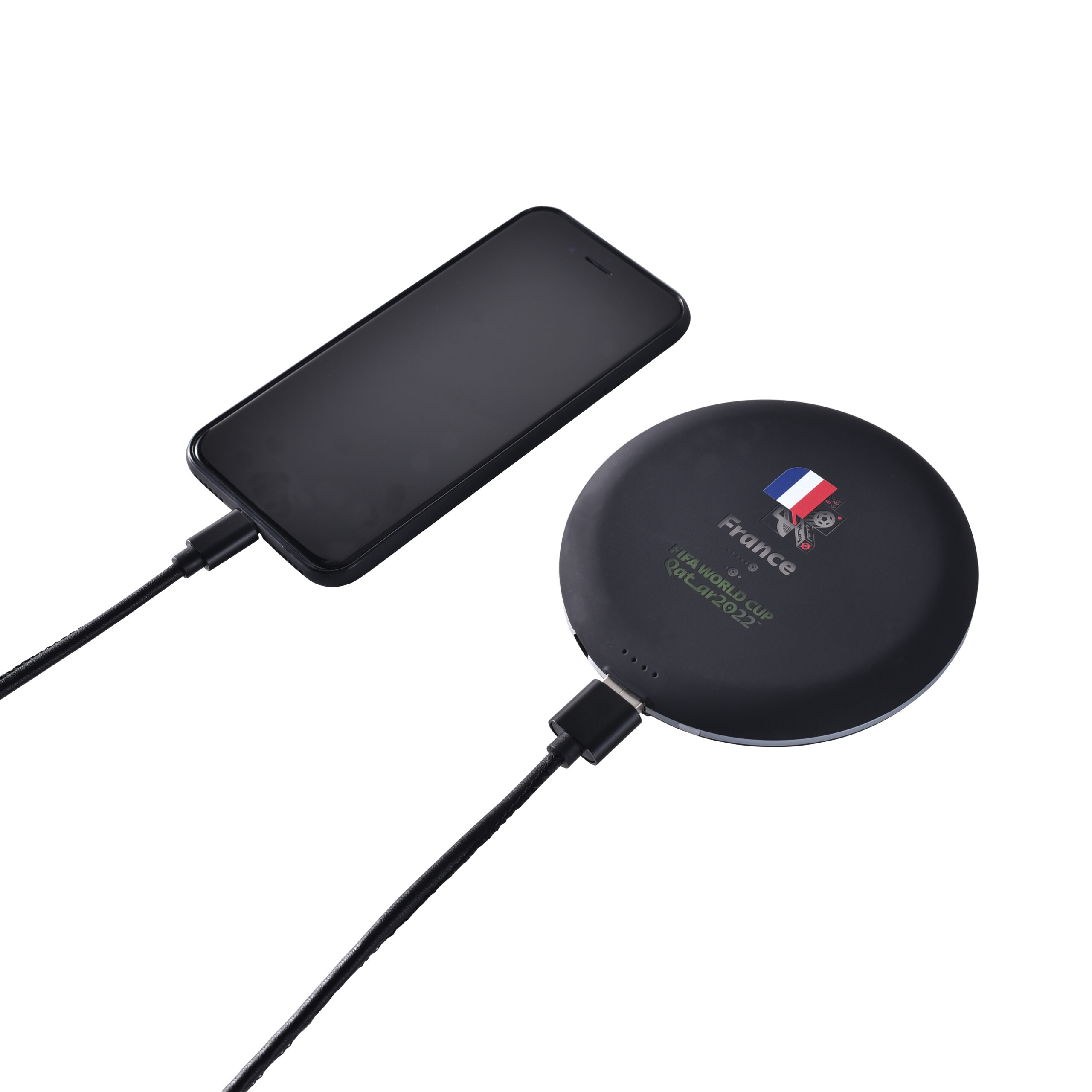 16125 r abs led qi 5w round pb 5000mah 2on