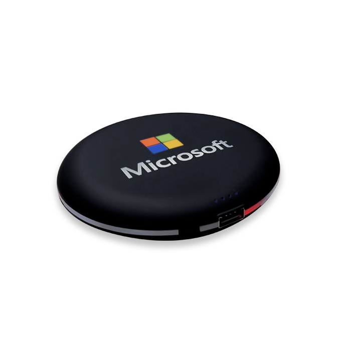 16125 r abs led qi 5w round pb 5000mah 7