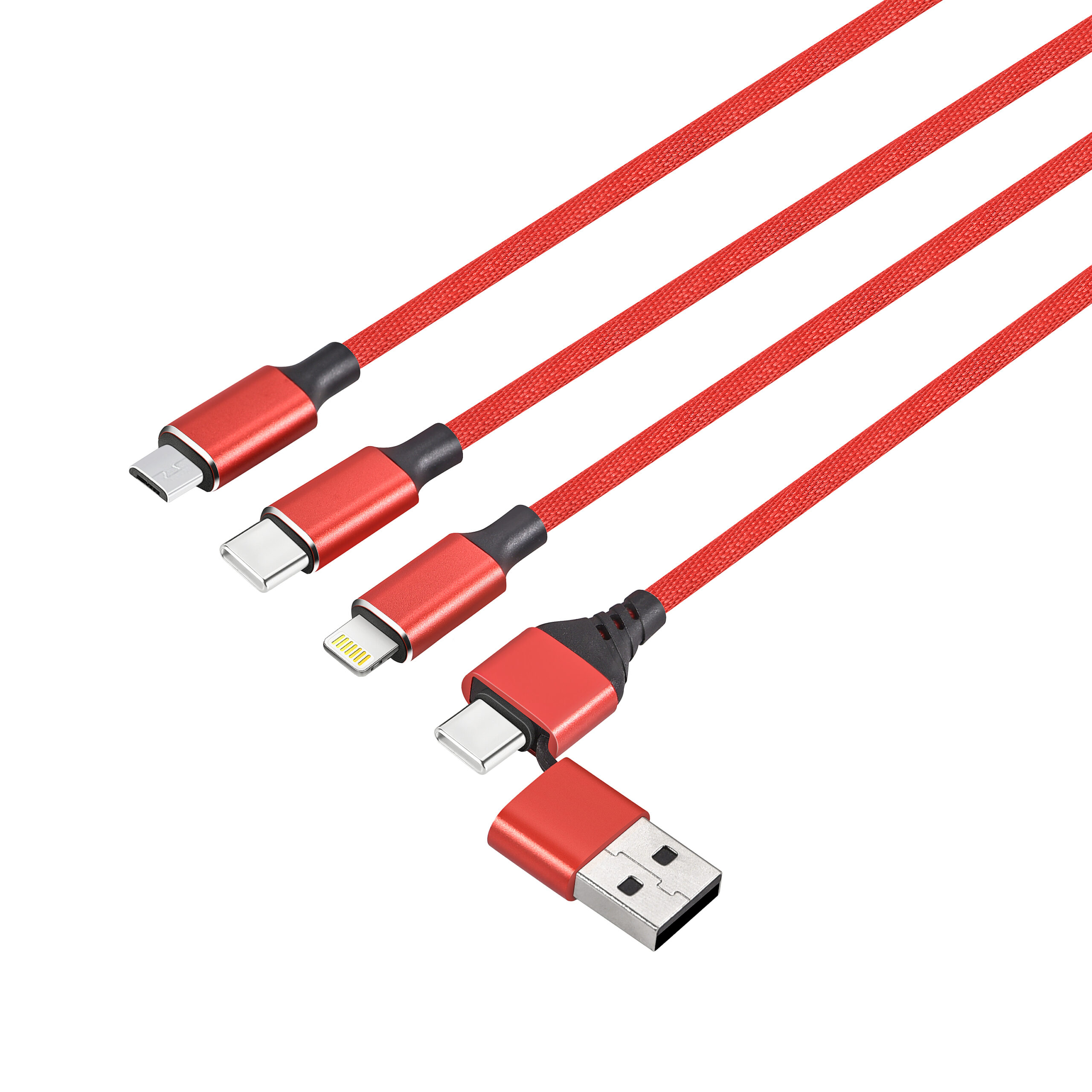 16700 5in1 textile 3a pd cable red